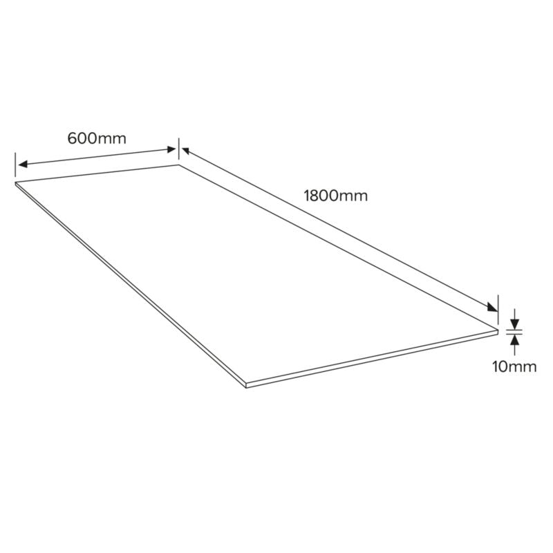 Krydsfinérplade 10 x 600 x 1800 mm