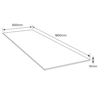 Krydsfinérplade 10 x 600 x 1800 mm
