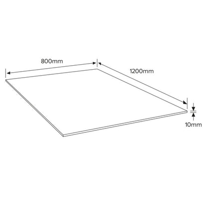 Krydsfinérplade 10 x 800 x 1200 mm