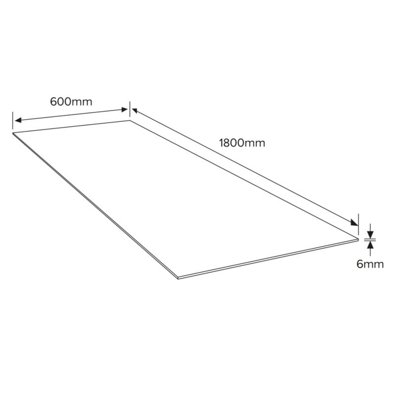 Krydsfinerplade 6 x 600 x 1800 mm