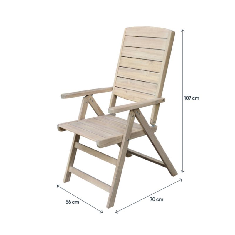 GoodHome Riveo 5‑positions have­estol