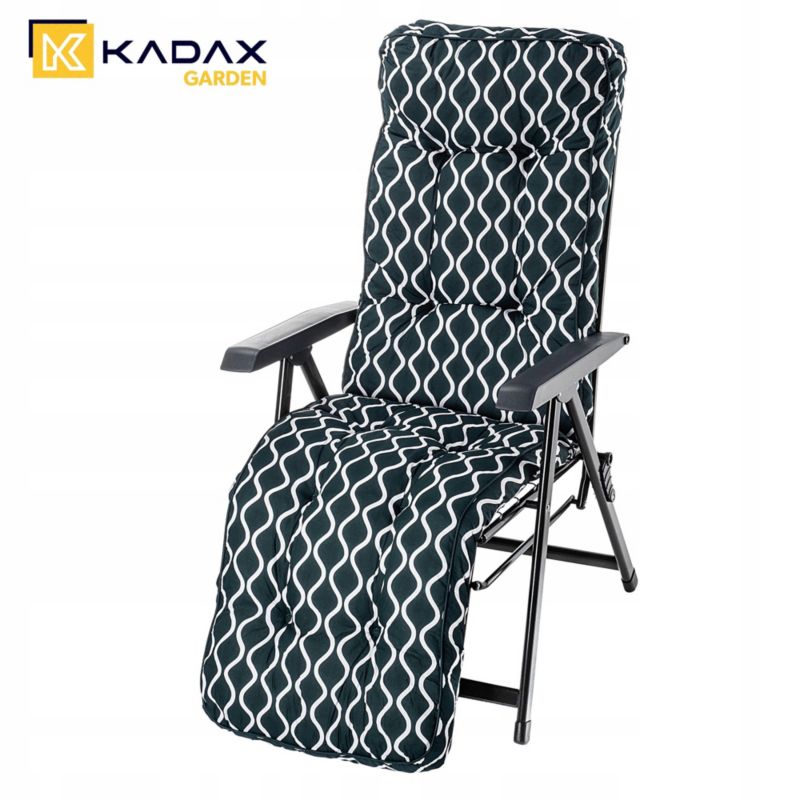 KADAX Almeria Plus haveleje med pude – robust og justerbar strandstol
