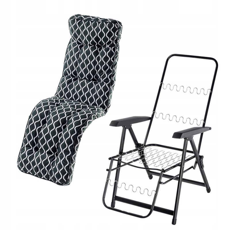 KADAX Almeria Plus haveleje med pude – robust og justerbar strandstol