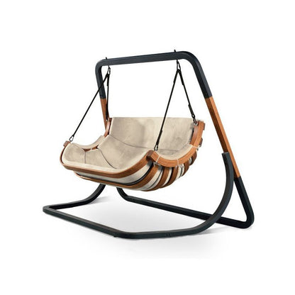 Alpha 4iQ Group dobbelt hængestol med beige stel, 1 stk.