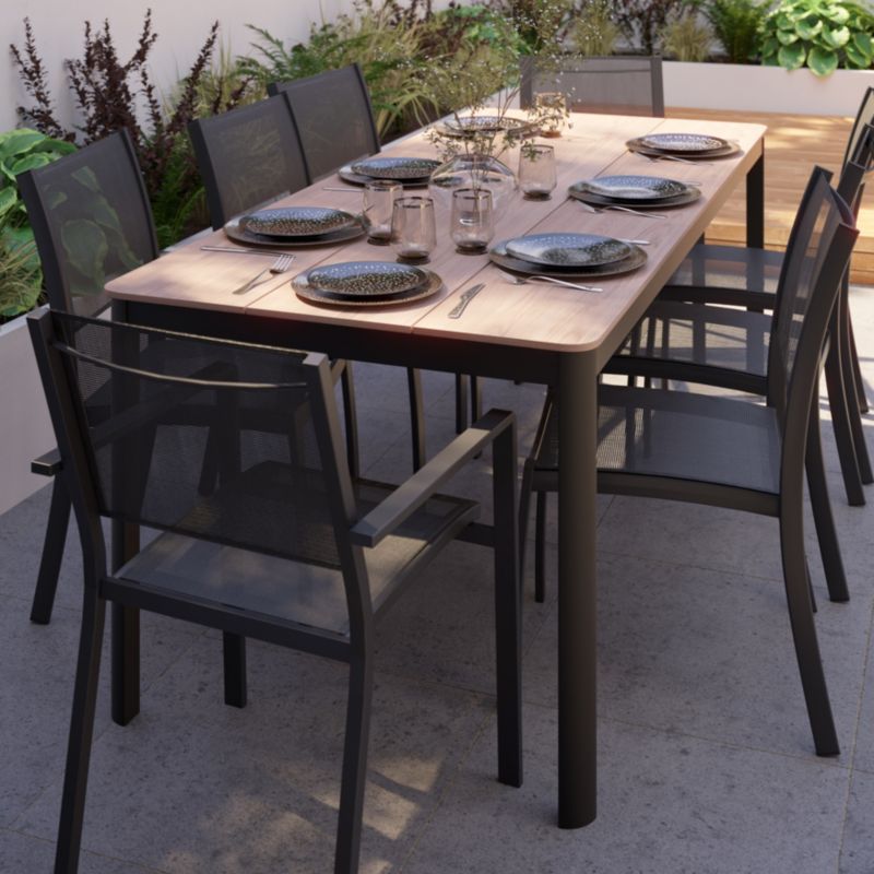 Haveslænestol Batz 56x60x86 cm Antracit Aluminium