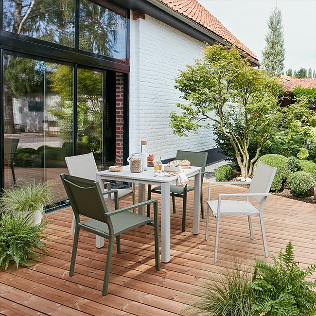 Aluminiumsramme havefåtøj GoodHome Batz i beige
