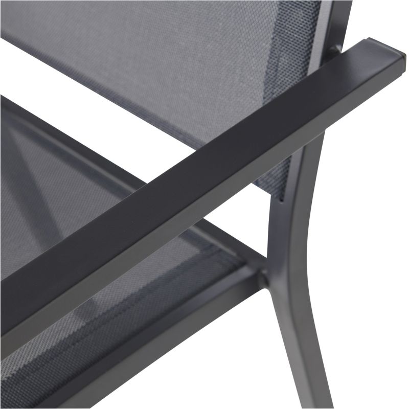 Aluminiumsramme havestol GoodHome Batz sort