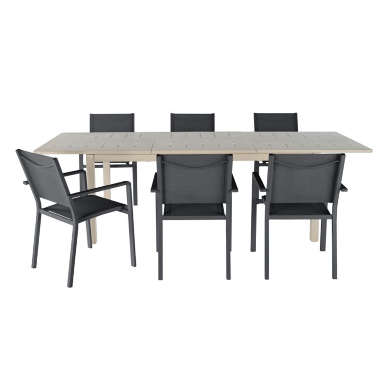 Aluminiumsramme havestol GoodHome Batz sort