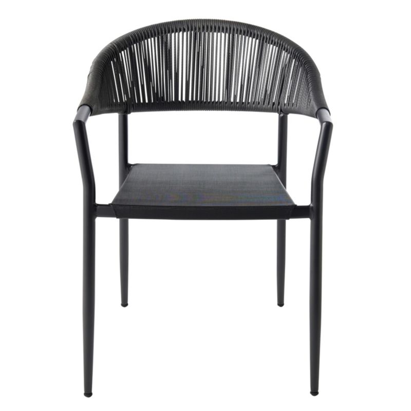 Aluminiumsramme havestol GoodHome Coline i sort