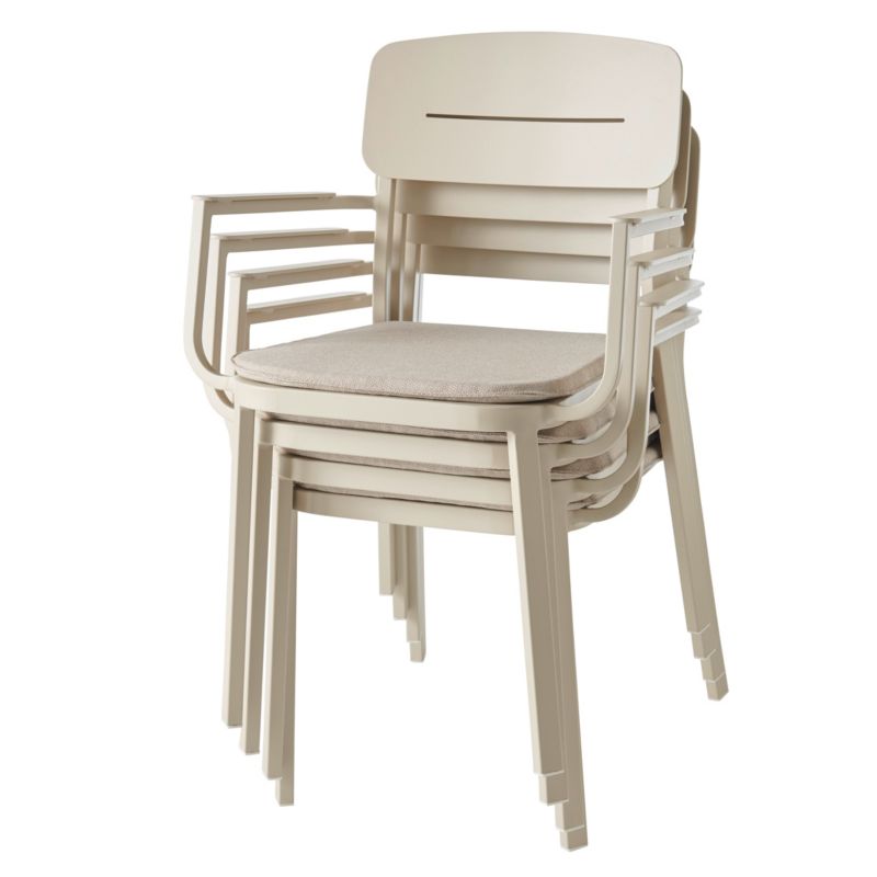 Aluminiumsramme havefåtølje GoodHome Santorin i beige