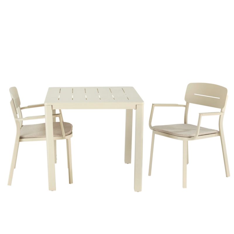 Aluminiumsramme havefåtølje GoodHome Santorin i beige