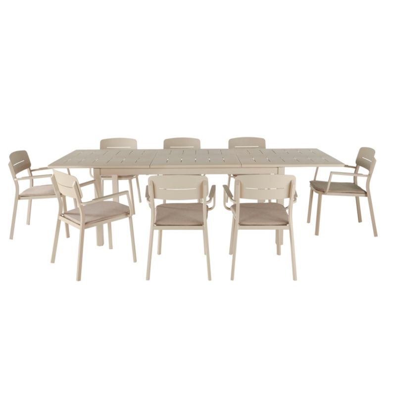 Aluminiumsramme havefåtølje GoodHome Santorin i beige