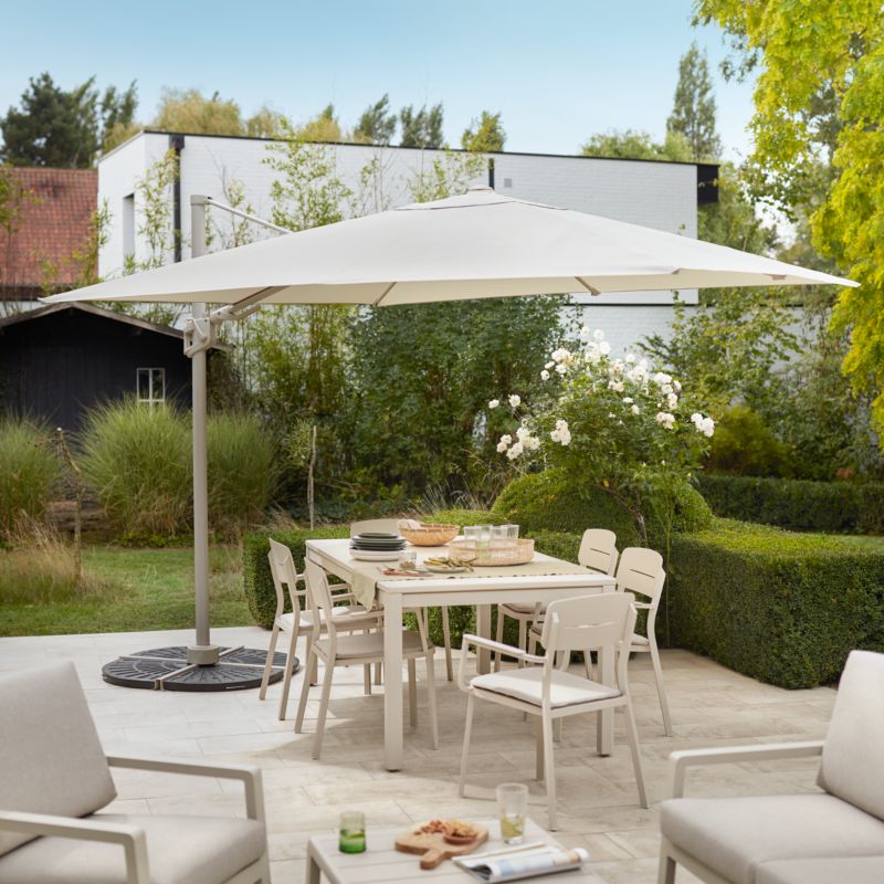 Aluminiumsramme havefåtølje GoodHome Santorin i beige