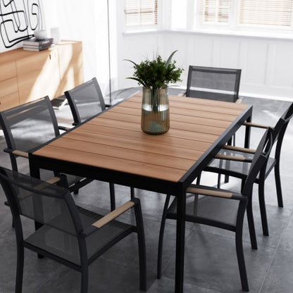 Aluminiumsrammet havefåtølj GoodHome Vao i grå