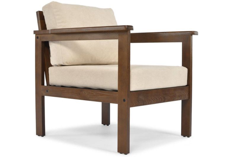 Bettso Bella havestol med træramme i beige, 1 stk.
