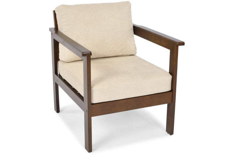 Bettso Bella havestol med træramme i beige, 1 stk.