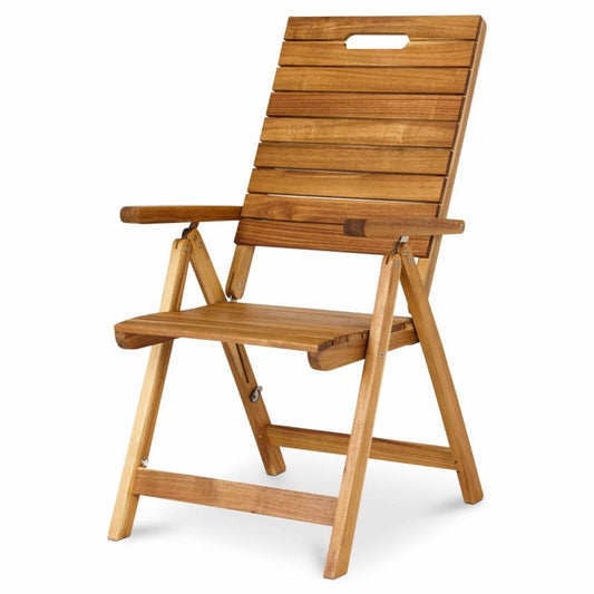 Blooma Denia 5‑position træhavefåtøj 55,2 x 70 x 108 cm brun