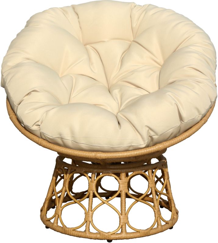 Drejelig havefåtøj Orion i beige rattan
