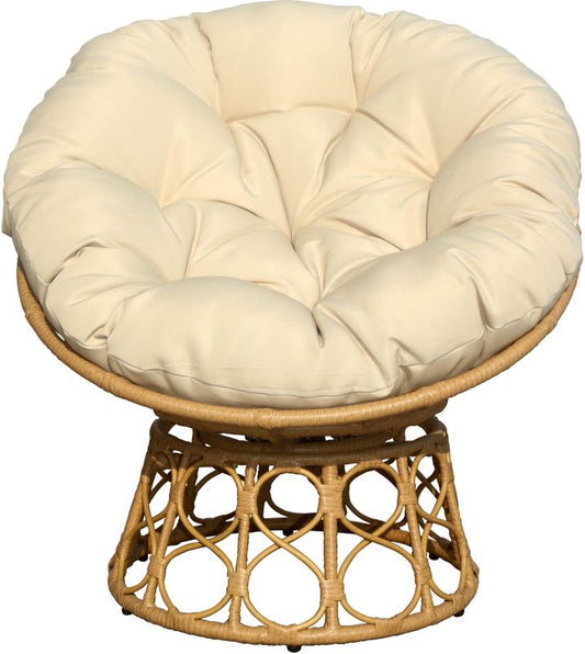 Drejelig havefåtøj Orion i beige rattan