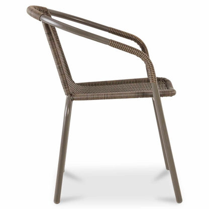 Stål havestol Blooma Bari 60 x 53 cm i gråbrun