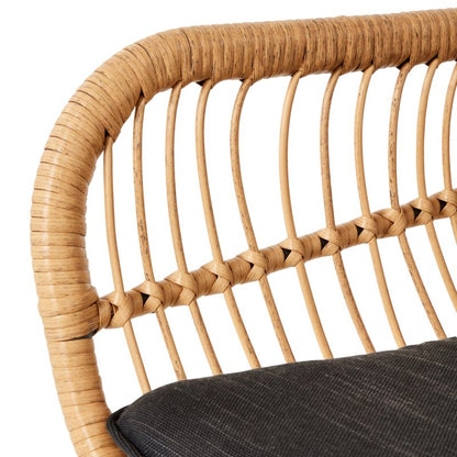 Havestol i teknorattan GoodHome Apolima brun
