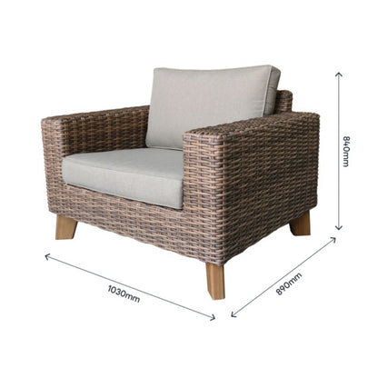 GoodHome Takutea havestole 2 stk. brun
