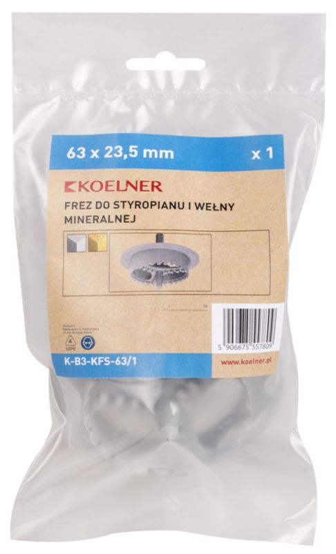 Frez do Styropianu i Wełny Mineralnej 63 mm