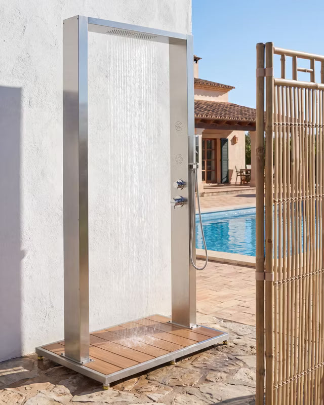 Fritstående Havedruser Surama Rustfrit Stål Sølv