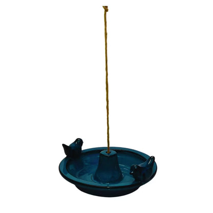 Fuglebad Keramisk Hængende 30x27,6 cm Blå