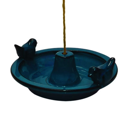 Fuglebad Keramisk Hængende 30x27,6 cm Blå