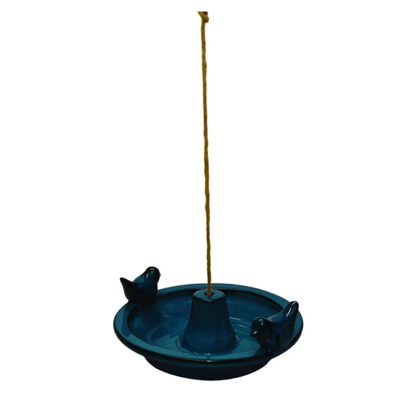 Fuglebad Keramisk Hængende 30x27,6 cm Blå