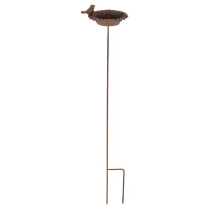 Fuglebad til Spyd 76 cm Brun Støbejern