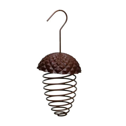 Fuglefoderautomat Spiral 10x23 cm Brun