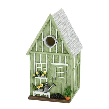 Fuglekasse Retro 25x13 cm Grøn