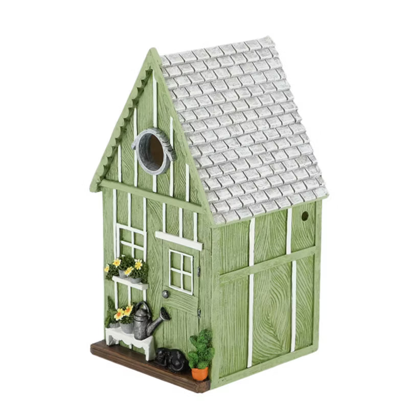 Fuglekasse Retro 25x13 cm Grøn