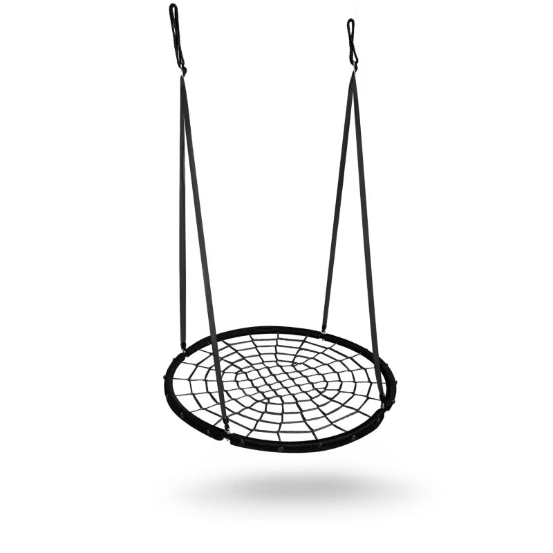 Fugleredegynge 100 cm Sort Stål