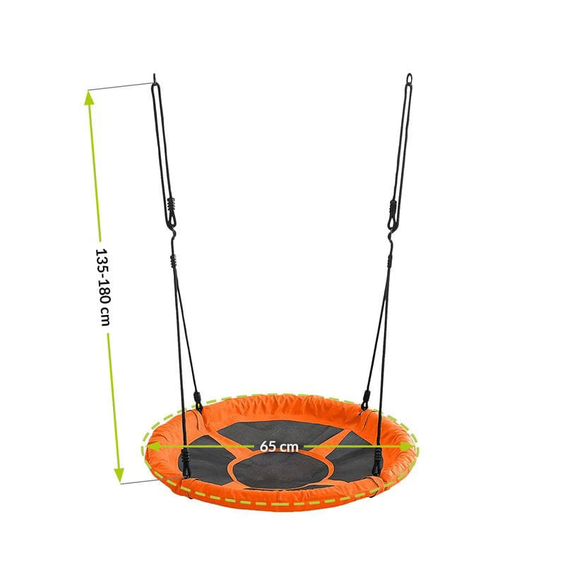 Fugleredegynge Rund Ø65 cm Orange