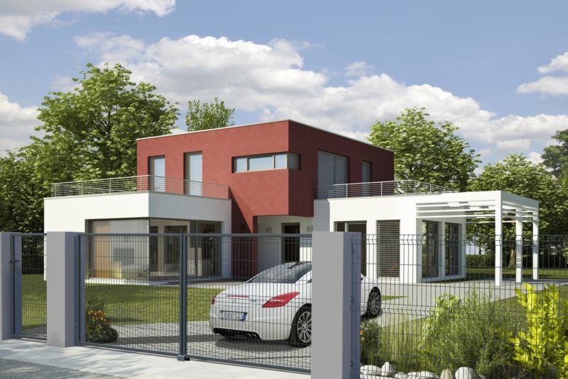 Blooma port med kvadratiske stolper 100 x 120 cm i antracit