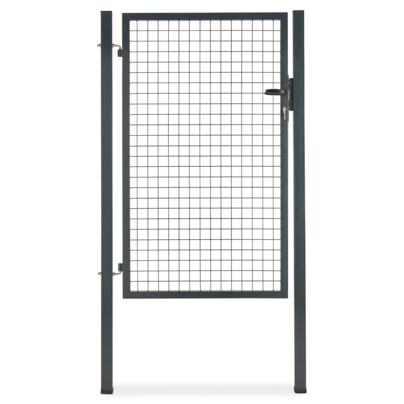 Blooma låge sæt med firkantede stolper 100 x 150 cm antracit