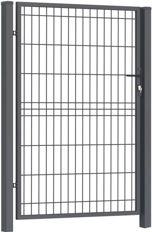 Universal panelport med stolper 1 x 1,5 m i antracit