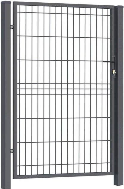 Universal panelport med stolper 1 x 1,5 m i antracit