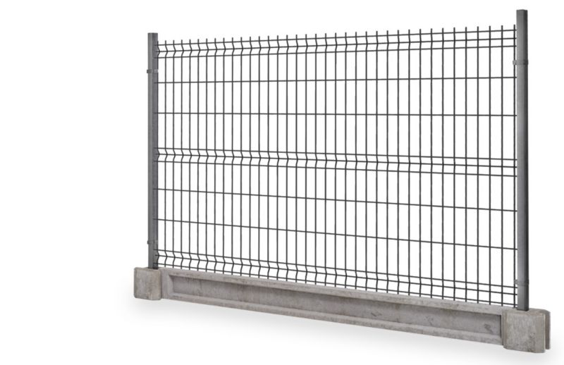 Universal panelport med stolper 1 x 1,5 m i antracit