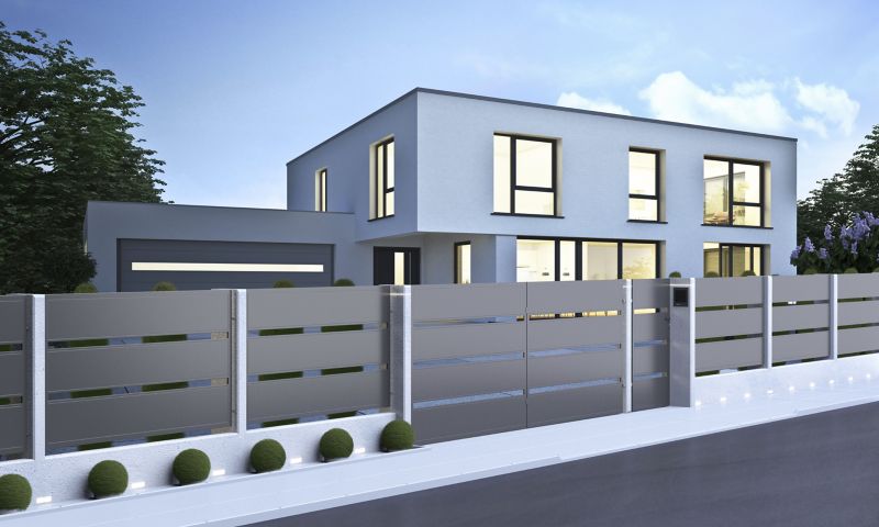 Leda låge fra Polbram Steel Group 90 x 158 cm, galvaniseret antracit, venstre