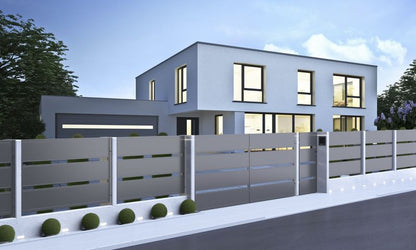 Leda låge fra Polbram Steel Group 90 x 158 cm, galvaniseret antracit, venstre