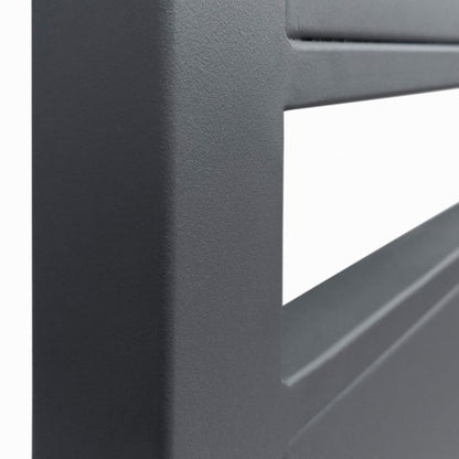 Leda låge Polbram Steel Group 90 x 158 cm galvaniseret antracit højrehængt