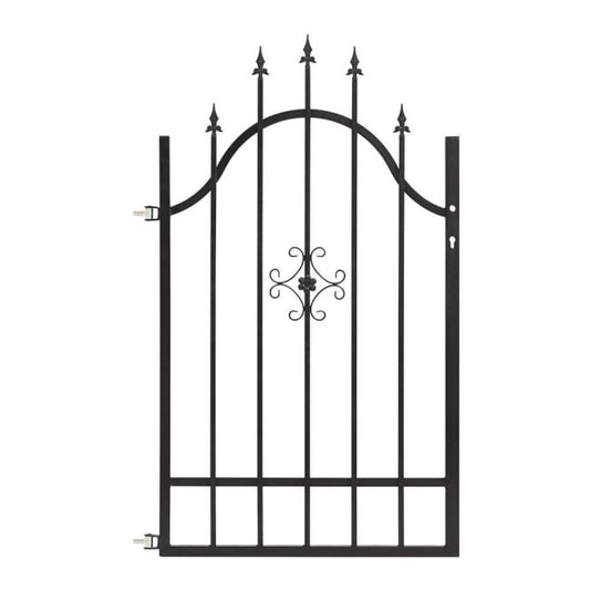 Polbram Steel Group Rodos låge 90 x 150 cm venstre mat-sort