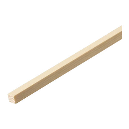 Fyrrelod 6x6x1000 mm Høvlet Fyr Natur