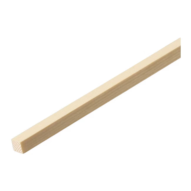 Fyrrelod 6x6x1000 mm Høvlet Fyr Natur