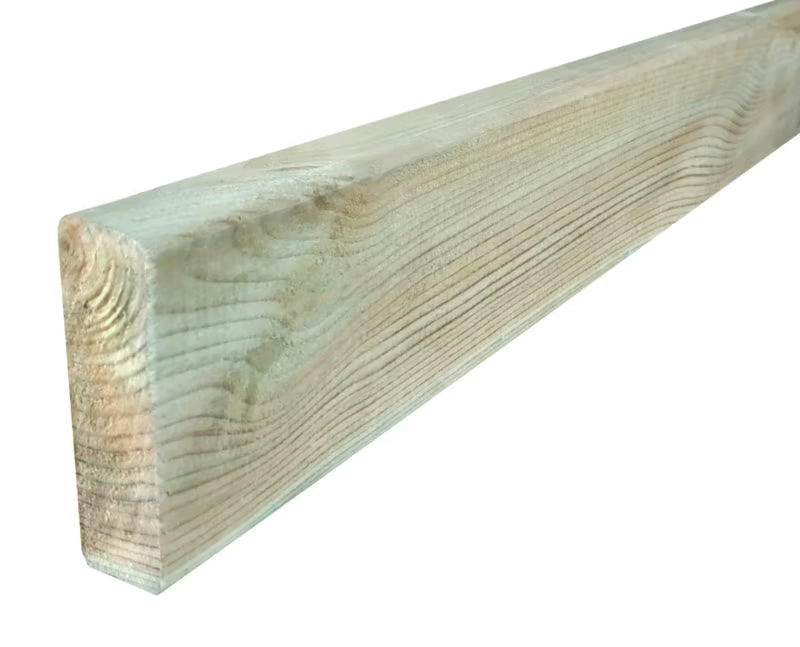 Fyrretræsplanke 2,1x7x183 cm Grøn