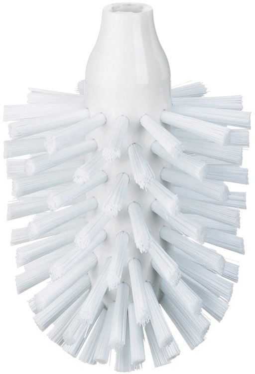 Reservehoved til Toiletbørste Hvid PET 12,5 cm Diameter 8 cm 1 stk.